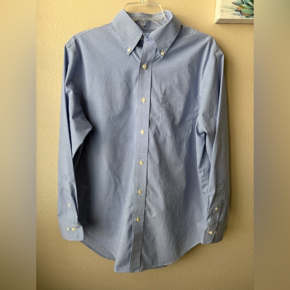 Ralph Lauren 15 1/2 32/33 Men’s White/Blue Long Sleeve Button Up Shirt
